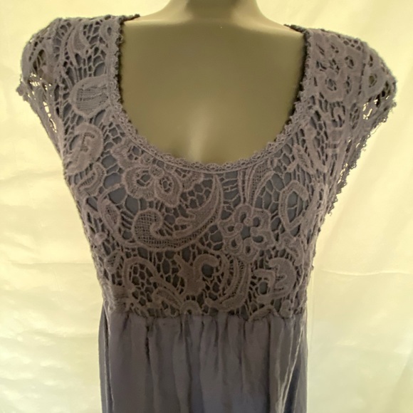 Navy Silk Dress - Picture 2 of 7